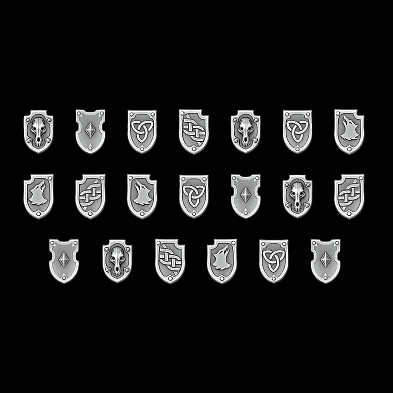 Legio Fenris Tilting Shields - Set of 20 - Archies Forge