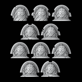 Legio Iron Hazard Stripes - Chaotic Pads - Set of 10 - Archies Forge