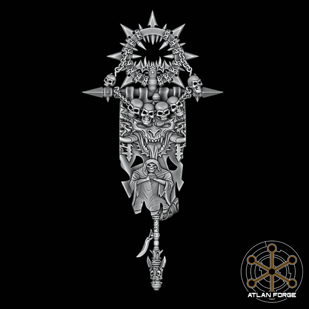 Legio Malignus Plague Banner - Archies Forge
