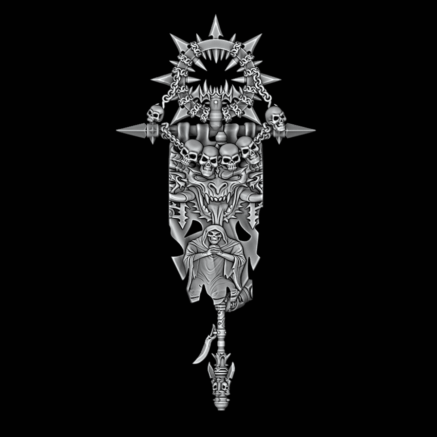 Legio Malignus Plague Banner - Archies Forge