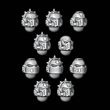 Legio Sanguine Assorted Death Company Helmets - Set of 10 - Archies Forge