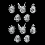 Legio Sanguine Knightly Helmets - Set of 10 - Archies Forge