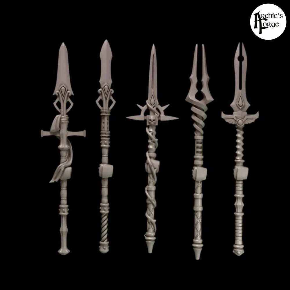 Legio Sanguine - Power Spears - Set of 5 - Left Handed - Archies Forge