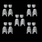 Legio Sanguine Terminator Shin and Hip Plates - Set of 5 - Archies Forge