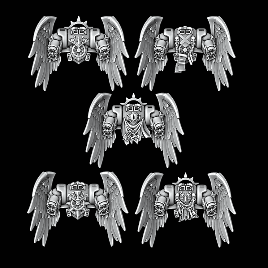 Legio Sanguine - Winged Jump Packs - Set of 5 - Archies Forge