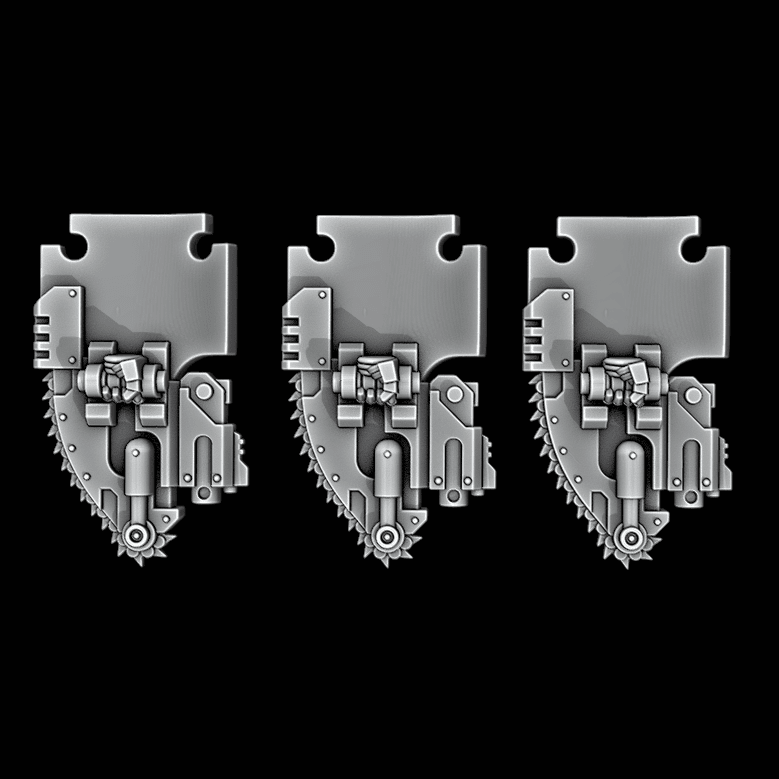 Legio Templaris - Bolter Chainshields - Set of 3 - Archies Forge