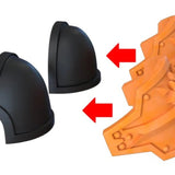 Legio Templaris Brethren Shoulder Pad Toppers - Set of 5 - Archies Forge