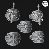 Legio Templaris Brethren Shoulder Pad Toppers - Set of 5 - Archies Forge