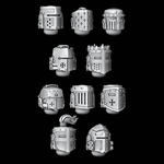 Legio Templaris Crusader Bucket Helmets - Set of 10 - Archies Forge