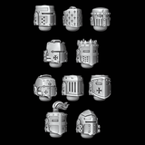 Legio Templaris Crusader Bucket Helmets - Set of 10 - Archies Forge