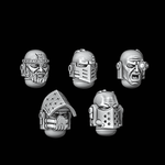 Legio Templaris Crusader Heads - Set of 5 - Archies Forge