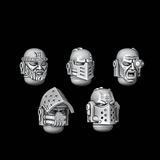 Legio Templaris Crusader Heads - Set of 5 - Archies Forge