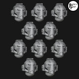 Legio Templaris Crusader Helmets - Set of 10 - Archies Forge