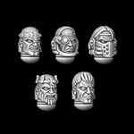 Legio Templaris Heads - Set of 5 - Archies Forge