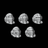 Legio Templaris Terminator Knight Helmets - Set of 5 - Archies Forge