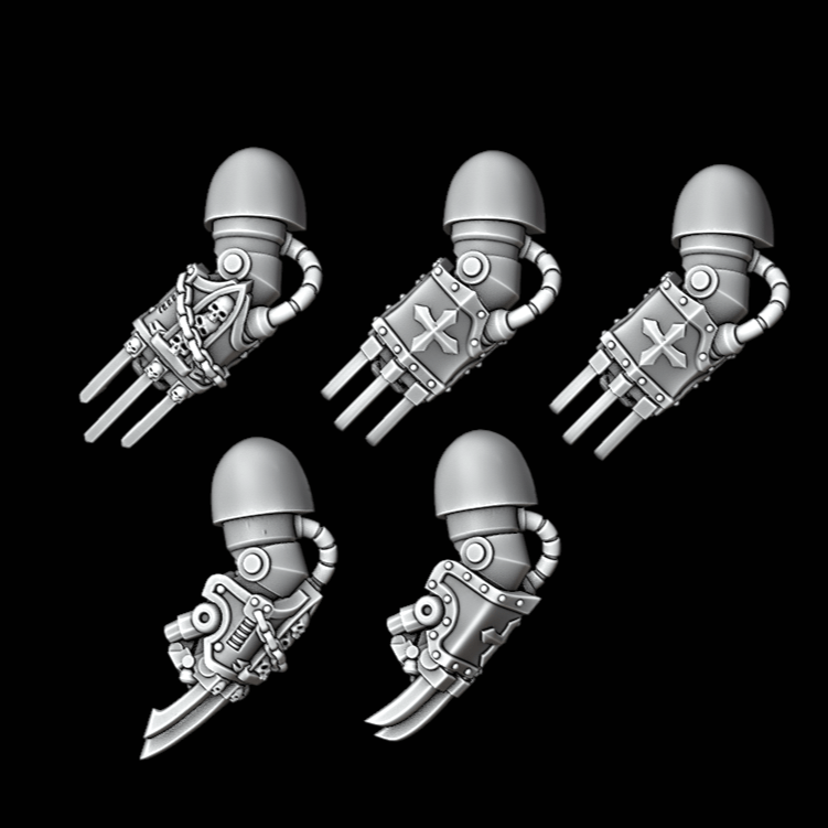 Legio Templaris Terminator Lightning Claws - Left Handed - Set of 5 - Archies Forge
