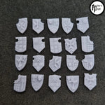 Legio Templaris Tilting Shields - Set of 20 - Design 1 - Archies Forge