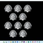 Legio Templaris Veteran Shoulder Pads - Set of 10 - Archies Forge