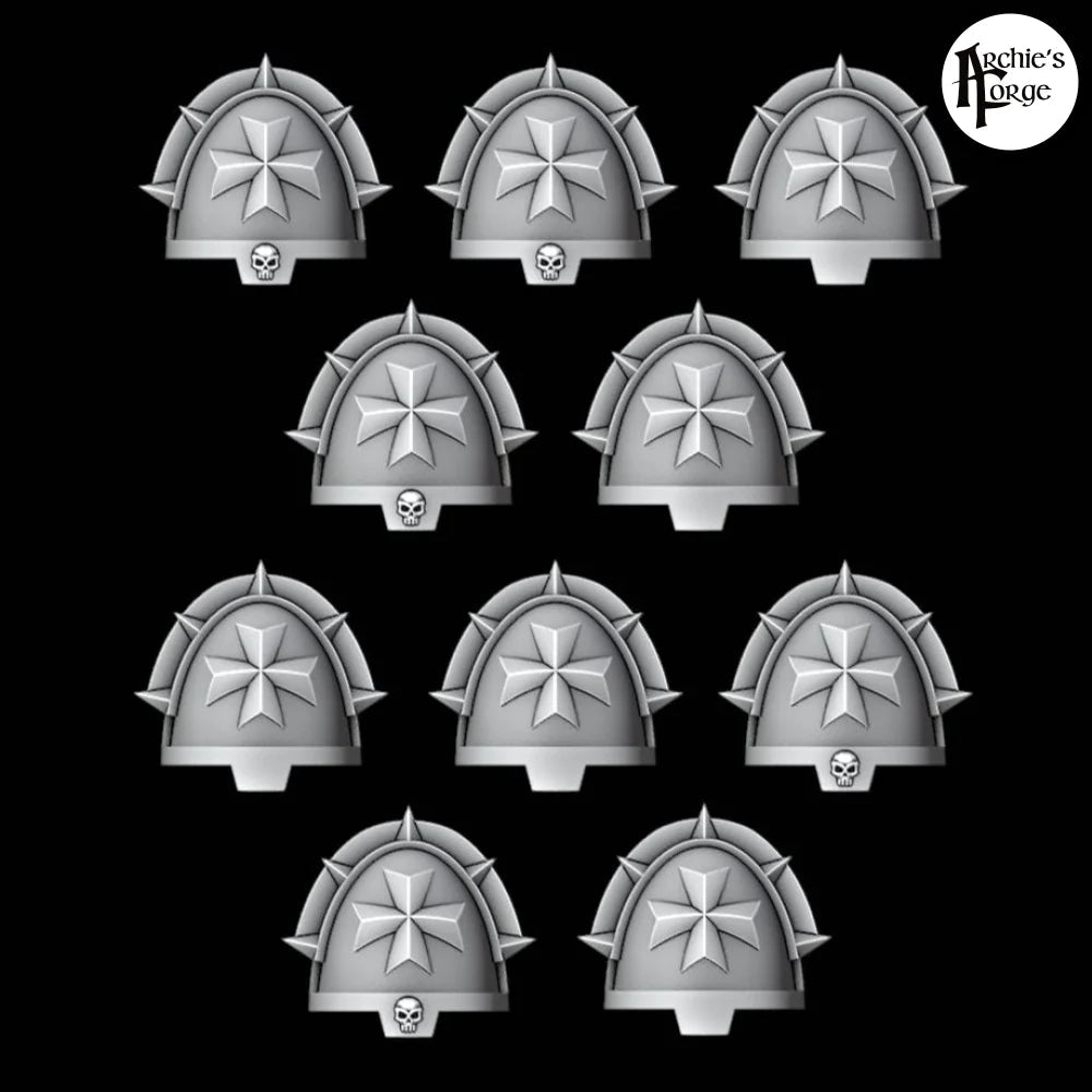 Legio Templaris Veteran Shoulder Pads - Set of 10 - Archies Forge