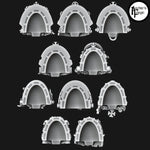 Legio Templaris Veteran Shoulder Pads - Set of 10 - Archies Forge