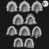 Legio Templaris Veteran Shoulder Pads - Set of 10 - Archies Forge