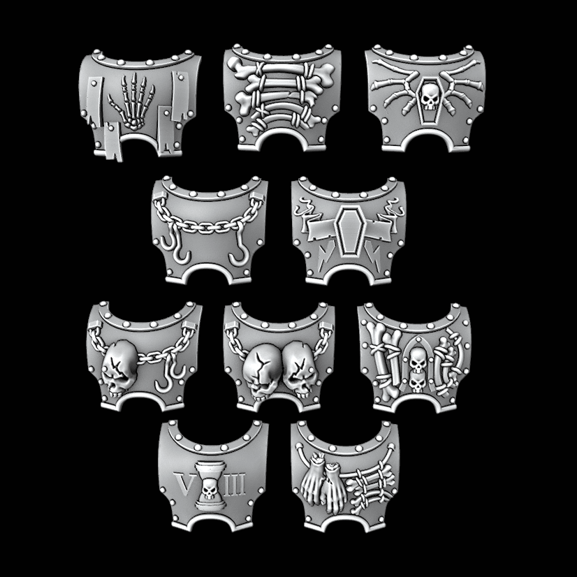 Legio Terror M3 Torso Covers - Set of 10 - Archies Forge