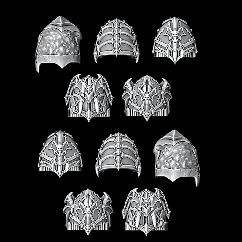 Legio Terror - Shoulder Pads - Set of 10 - Archies Forge