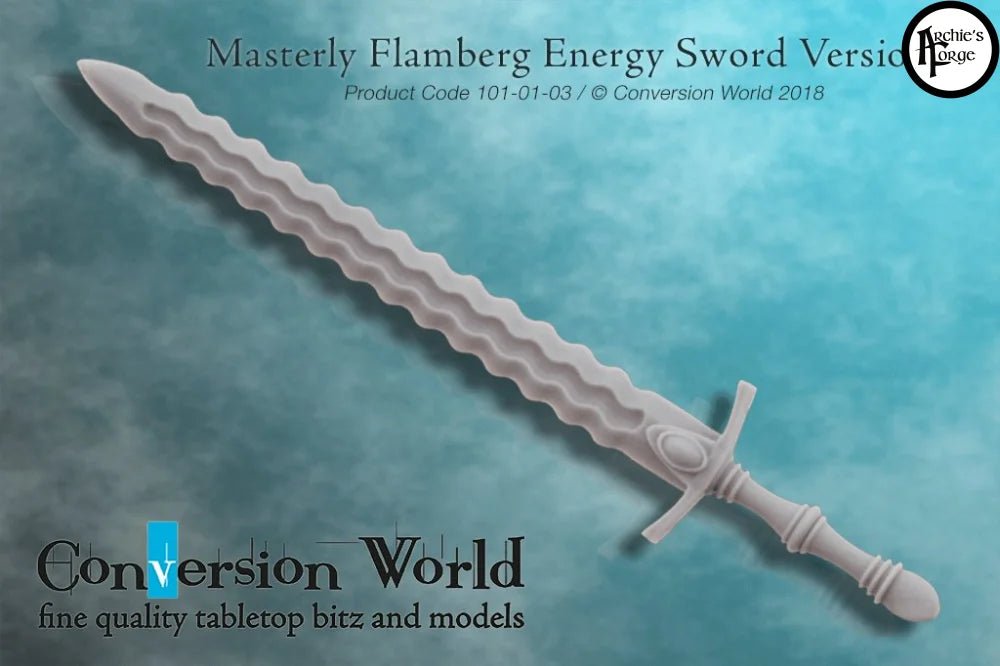 Masterly Energy Flamberg Sword Version 1 X 1 - Archies Forge