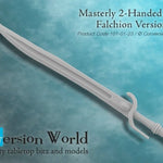 Masterly Two - Handed Energy Falchion Version 1 - Archies Forge