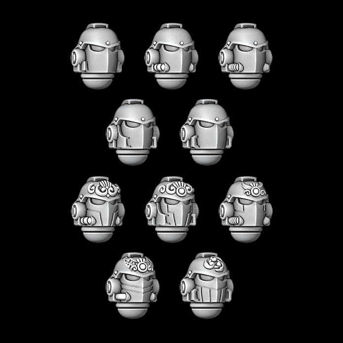 Mongolian / Asian Style Helmets - Set of 10 - Archies Forge
