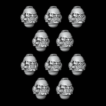 Oni Mask Helmets - Set of 10 - Archies Forge