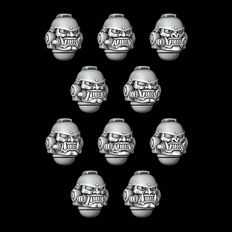 Oni Mask Helmets - Set of 10 - Archies Forge