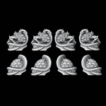 Oriental Dragon Style Shoulder Pads - Set of 8 - Archies Forge