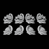 Oriental Dragon Style Shoulder Pads - Set of 8 - Archies Forge