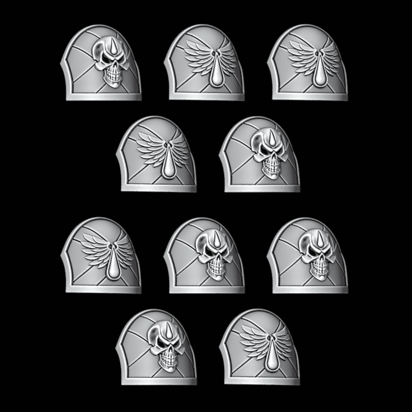 Phobos Shoulder Pad - Death Company - Set of 10 - Archies Forge
