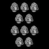 Plain Skull Helmets - Set of 10 - Archies Forge