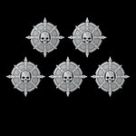 Pointed Skull Shields - Set of 5 - Archies Forge