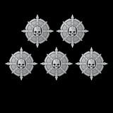 Pointed Skull Shields - Set of 5 - Archies Forge