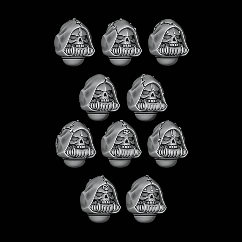 Rebreather Hooded Skull Helmets - Stitched Hood - Set of 10 - Archies Forge