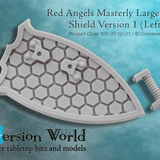 Red Angels Masterly Large Energy Shield Version 1 (Left Hand) X 1 - Archies Forge