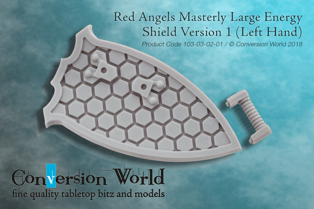 Red Angels Masterly Large Energy Shield Version 1 (Left Hand) X 1 - Archies Forge