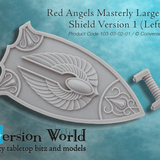 Red Angels Masterly Large Energy Shield Version 1 (Left Hand) X 1 - Archies Forge