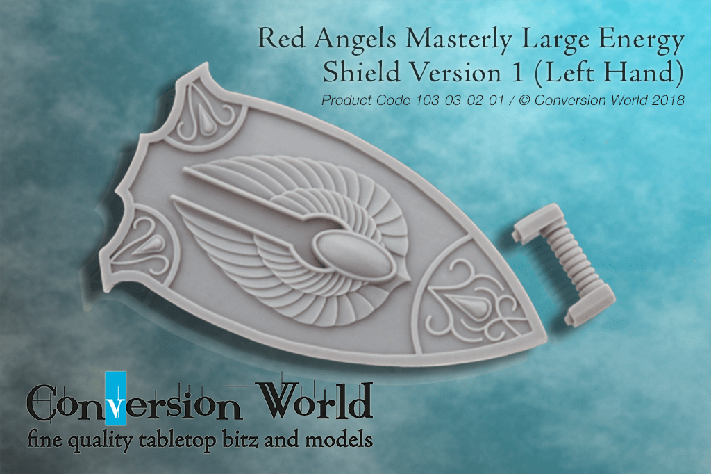 Red Angels Masterly Large Energy Shield Version 1 (Left Hand) X 1 - Archies Forge
