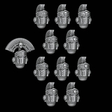 Roman Legionary Veteran Crested Helmets - Legio Ultra - Set of 11 - Archies Forge