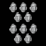 Roman Legionary Veteran Small Crested Helmets - Legio Ultra - Set of 10 - Archies Forge
