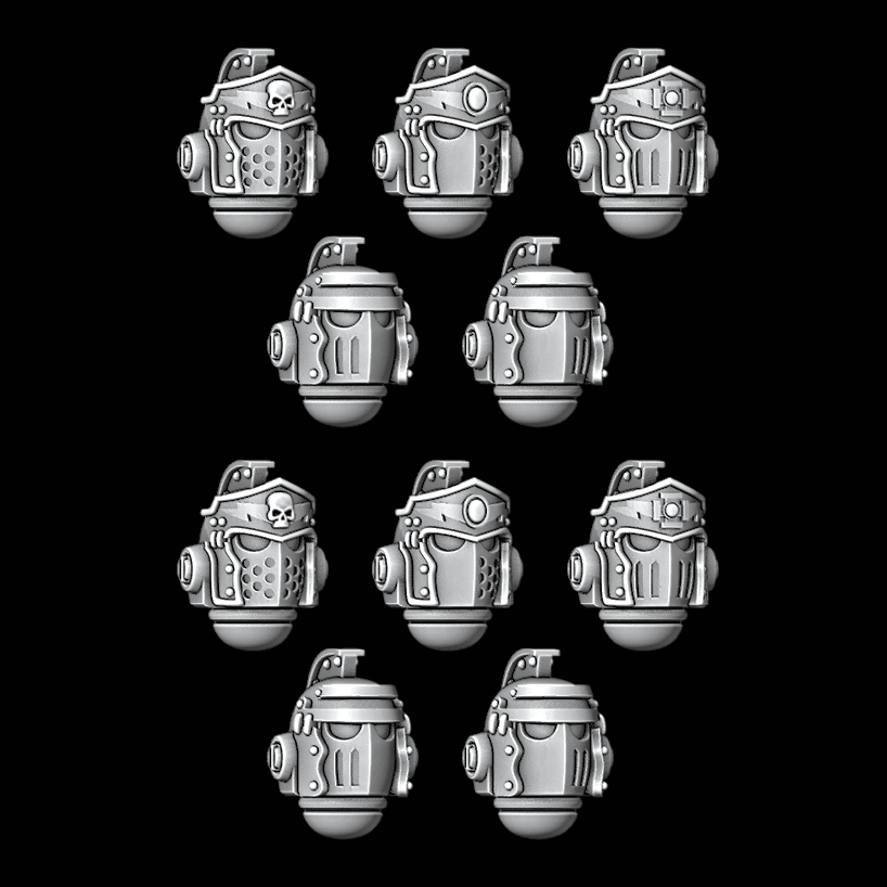 Roman Legionary Veteran Small Crested Helmets - Legio Ultra - Set of 10 - Archies Forge