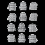 Samurai Armour Style Shoulder Pads - Set of 12 - Archies Forge