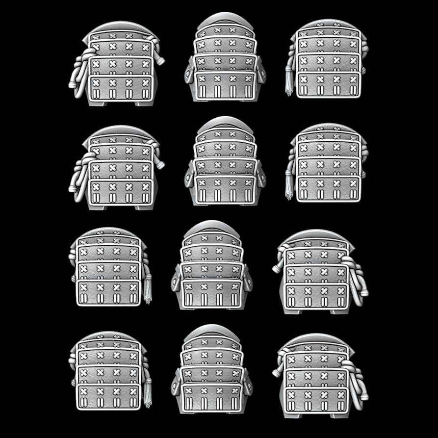 Samurai Armour Style Shoulder Pads - Set of 12 – Archies Forge