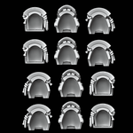 Samurai Armour Style Shoulder Pads - Set of 12 - Archies Forge