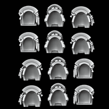 Samurai Armour Style Shoulder Pads - Set of 12 - Archies Forge